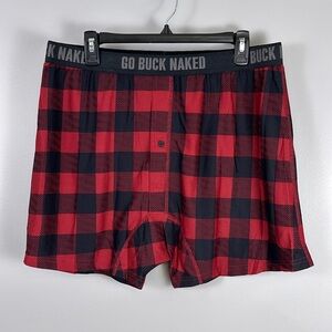 Duluth Trading Co Men's XL Buck Naked Performance Pattern Boxers Buffalo Plaid